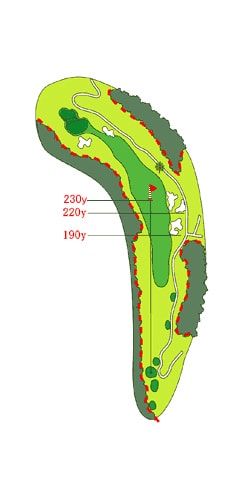 OUTコース HOLE 01 / Par 4