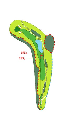 OUTコース HOLE 04 / Par 5