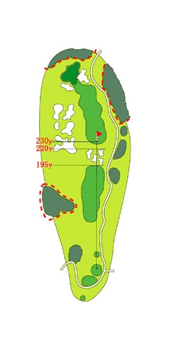 OUTコース HOLE 06 / Par 3