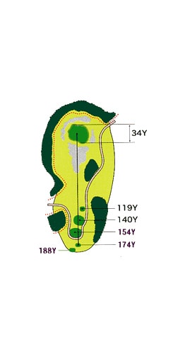 OUTコース HOLE 07 / Par 4