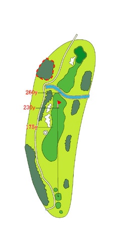 OUTコース HOLE 08 / Par 4