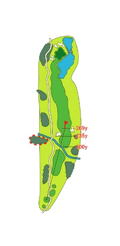 OUTコース HOLE 09 / Par 5