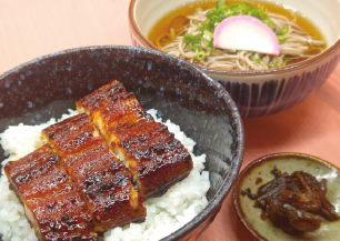 うな丼と冷やし蕎麦セット